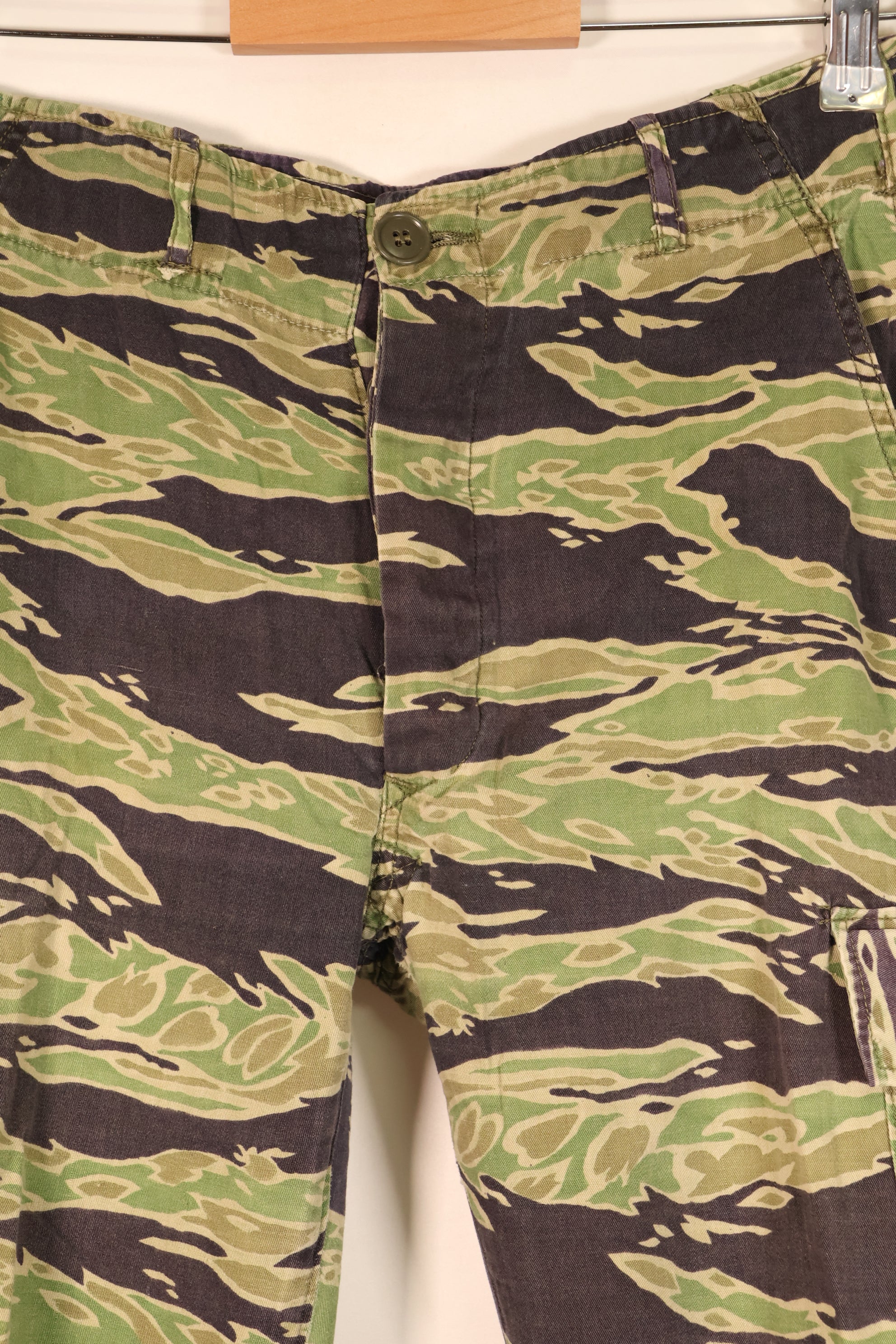 Late 1960s, A-M, Late War Lightweight Pattern, Asian Cut, Tiger Stripe Pants, Slightly Faded
