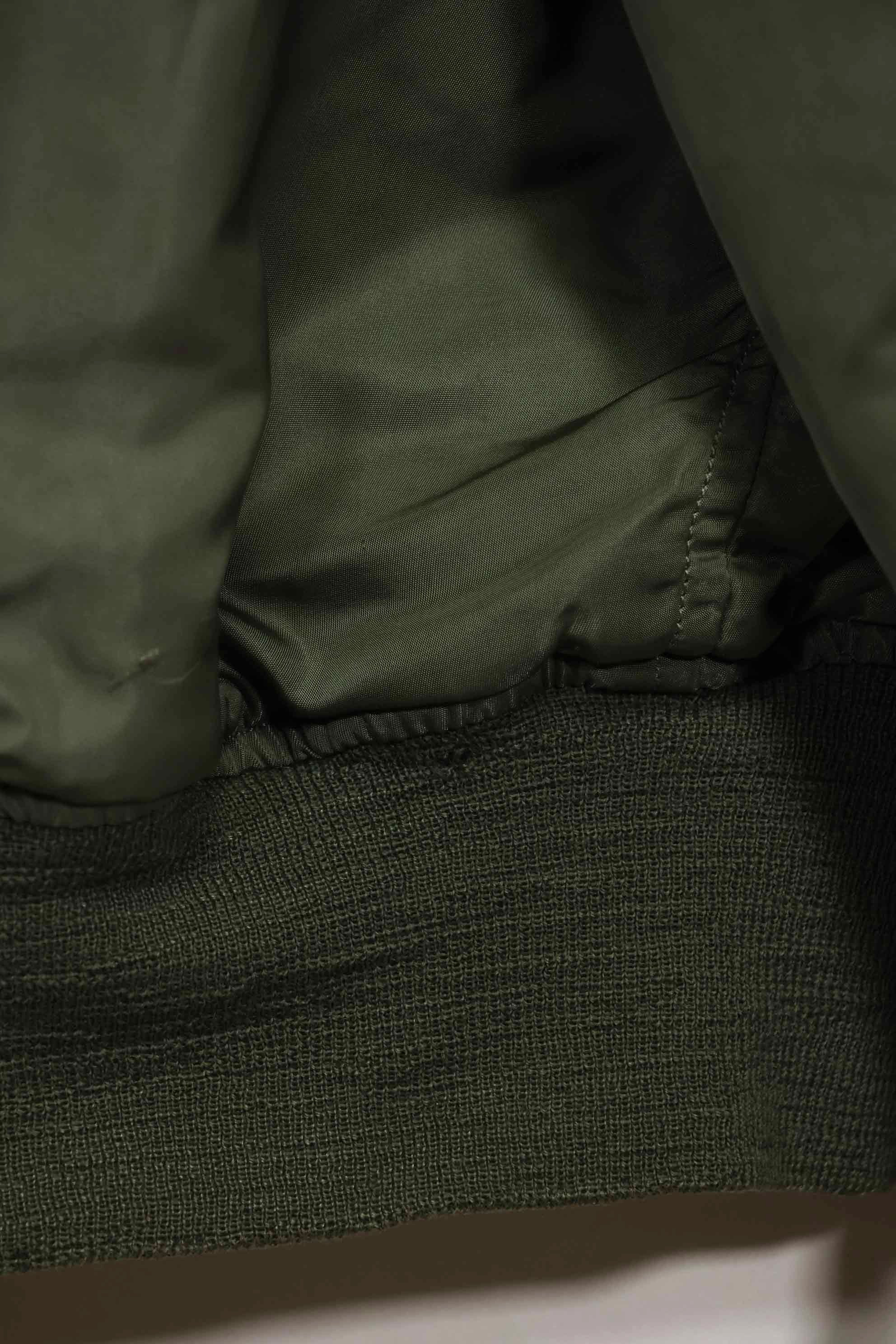 1969 Contract USAF L2-B Light Zone Flight Jacket with patches and rank insignia, used.