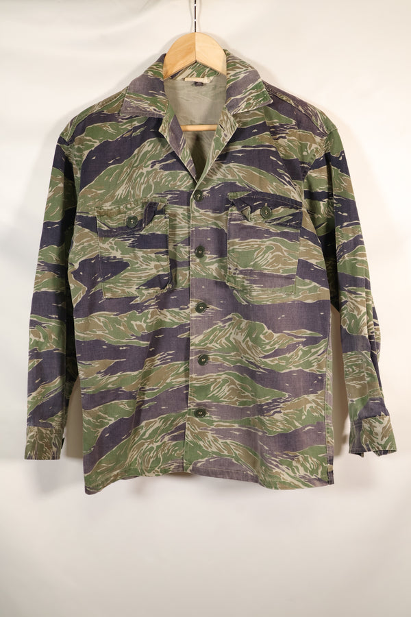 1960's semi A-L Japanese Silver Tiger Asian cut shirt, faded, used.