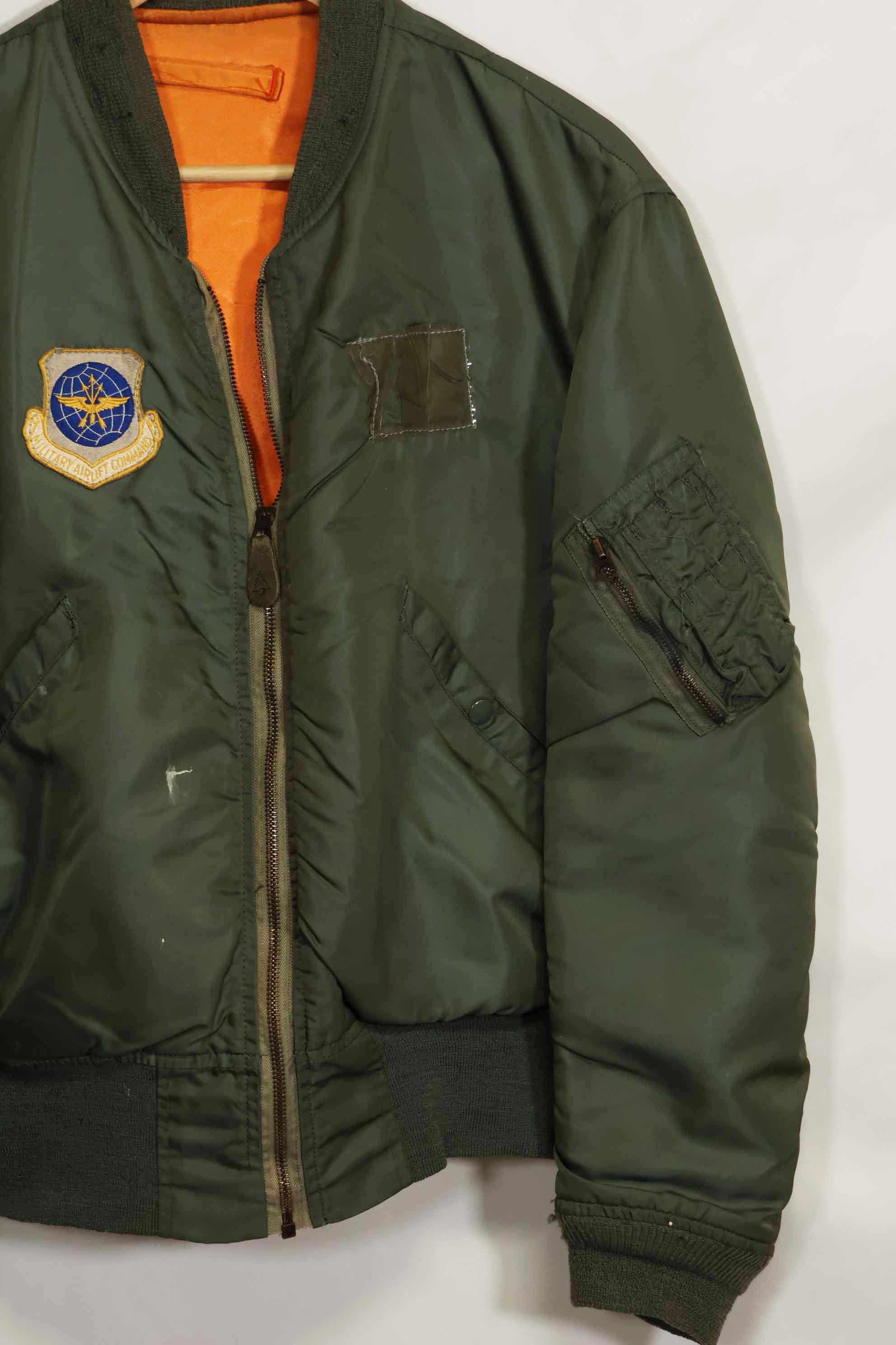 1968年契約　アメリカ空軍　L2-B ライトゾーン　フライトジャケット　Largeサイズ　中古品