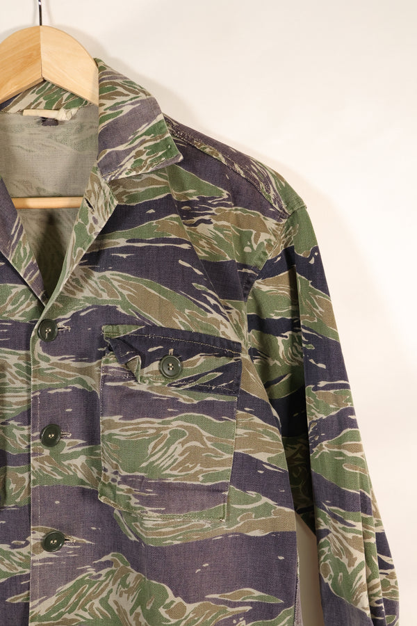 1960's semi A-L Japanese Silver Tiger Asian cut shirt, faded, used.