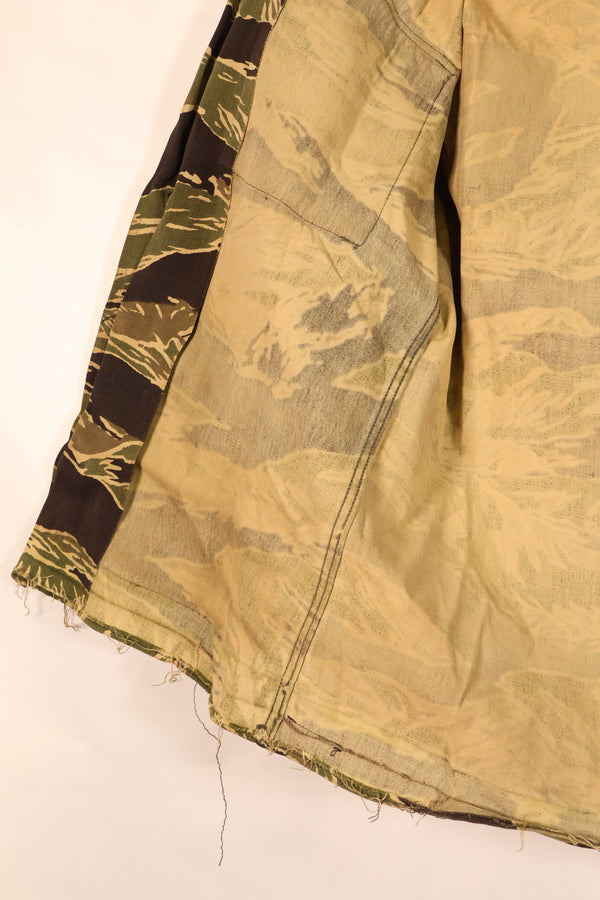 Circa 1965–66 | Asian Cut | Okinawa Tiger Pattern | Short-Sleeve Custom | Tiger Stripe | Shirt | JWD | Used