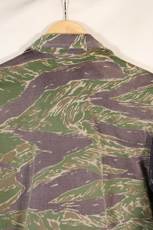 1960's semi A-L Japanese Silver Tiger Asian cut shirt, faded, used.