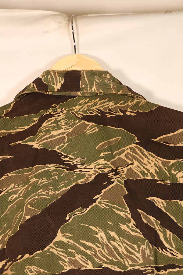 Circa 1965–66 | Asian Cut | Okinawa Tiger Pattern | Short-Sleeve Custom | Tiger Stripe | Shirt | JWD | Used