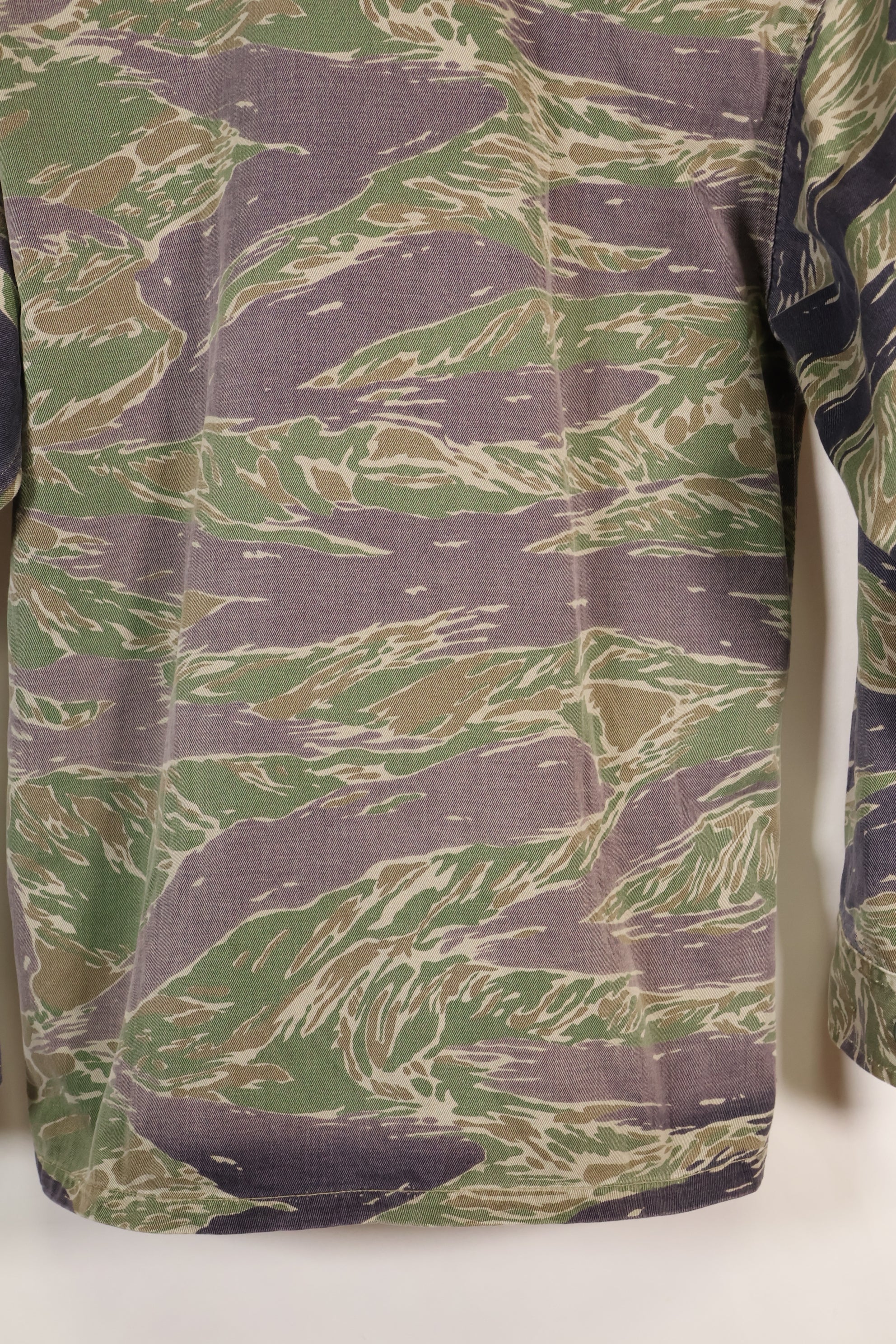 1960's semi A-L Japanese Silver Tiger Asian cut shirt, faded, used.