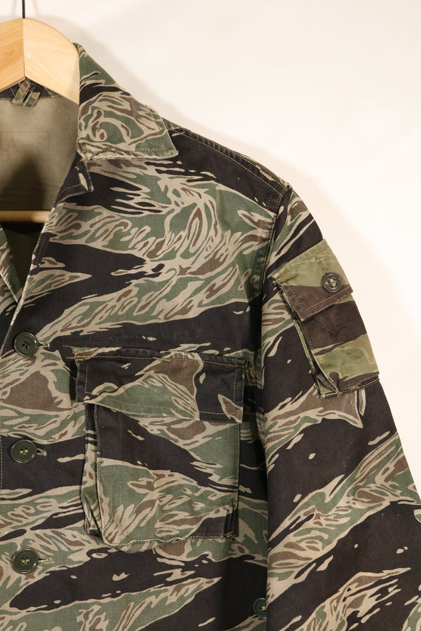 1960s½ A-S 日本银虎衬衫，虎纹，局部有改动，使用过。