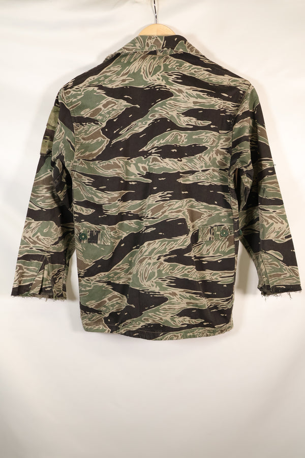 1960s½ A-S 日本银虎衬衫，虎纹，局部有改动，使用过。