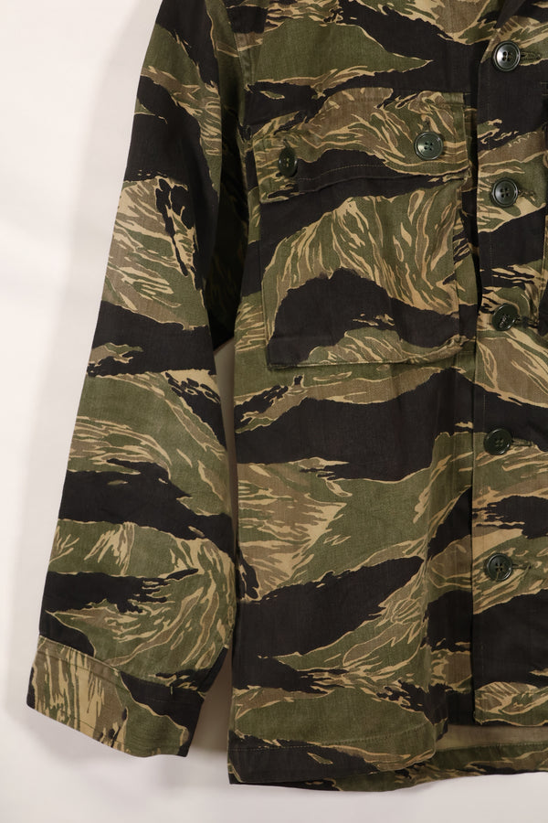 実物　US-S　沖縄タイガー　タイガーストライプ　USカットシャツ　日本本土縫製　中古品