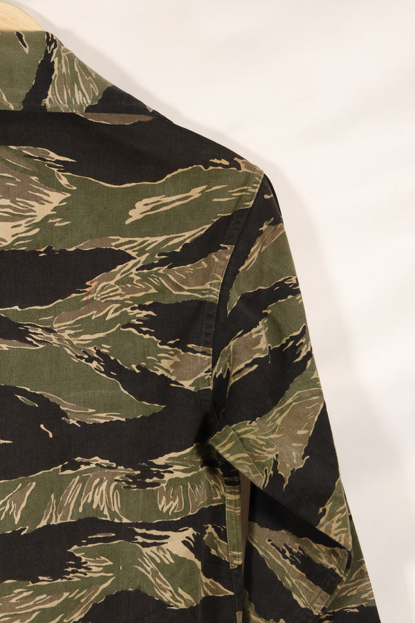 実物　US-S　沖縄タイガー　タイガーストライプ　USカットシャツ　日本本土縫製　中古品