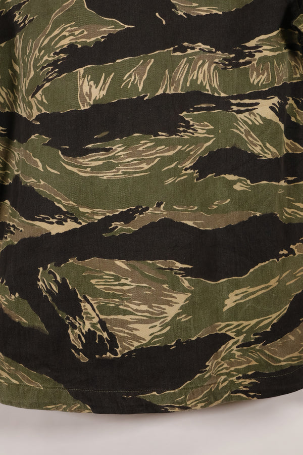 実物　US-S　沖縄タイガー　タイガーストライプ　USカットシャツ　日本本土縫製　中古品