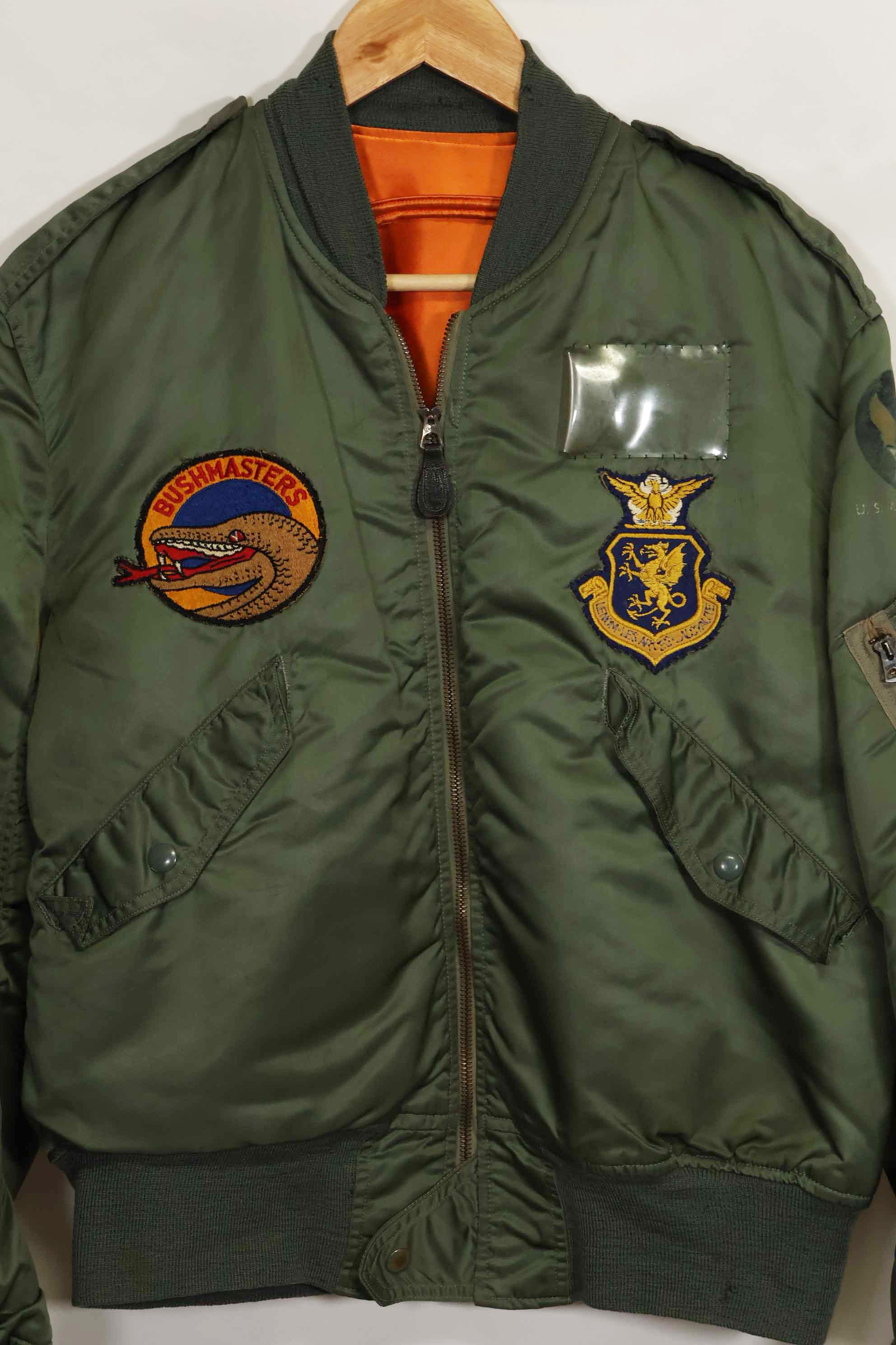 1960年契約　81st Fighter Wing　アメリカ空軍　L2-B　ファイターパイロット　ライトゾーン　フライトジャケット　中古品