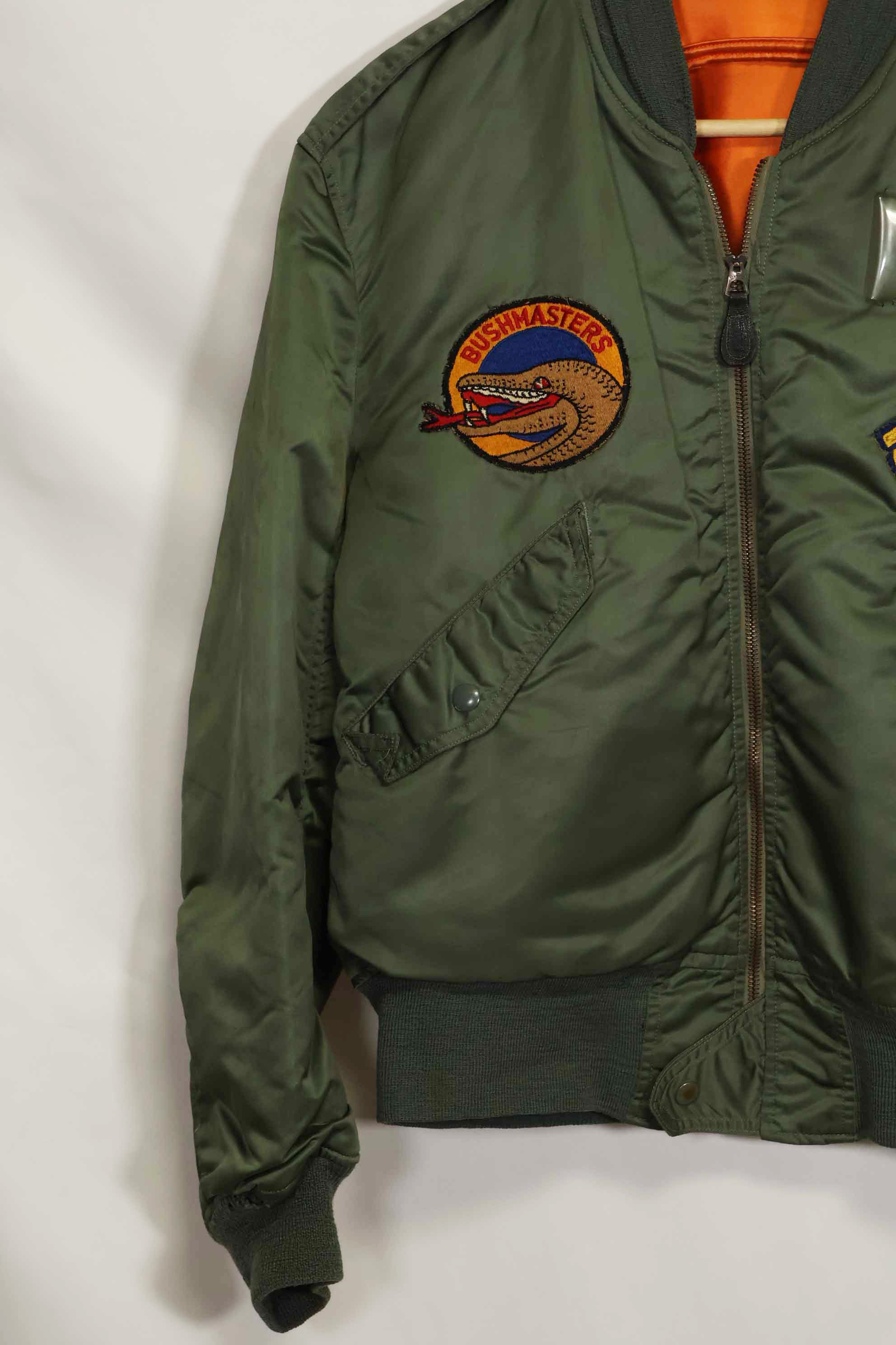 1960年契約　81st Fighter Wing　アメリカ空軍　L2-B　ファイターパイロット　ライトゾーン　フライトジャケット　中古品