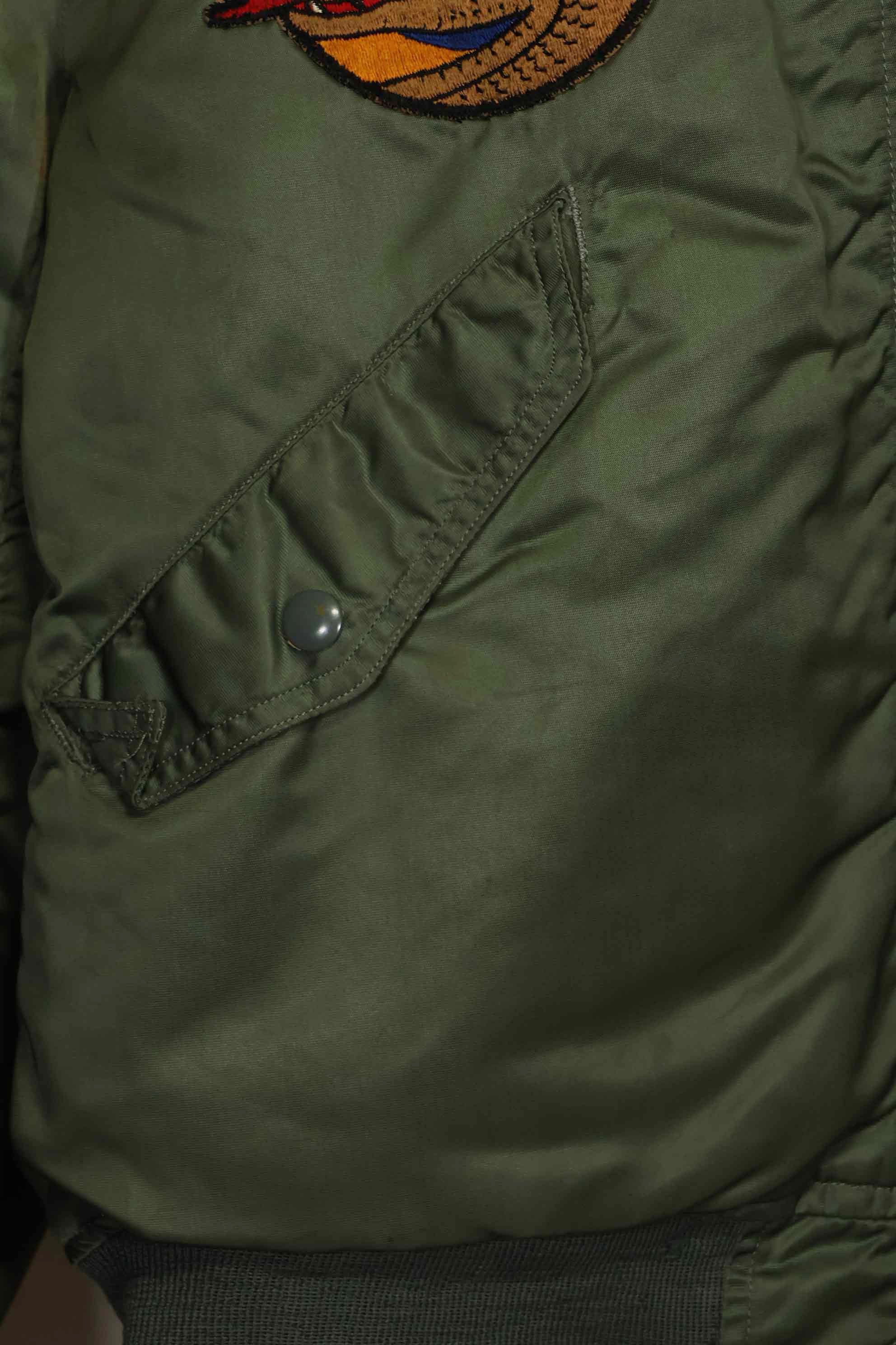 1960年契約　81st Fighter Wing　アメリカ空軍　L2-B　ファイターパイロット　ライトゾーン　フライトジャケット　中古品