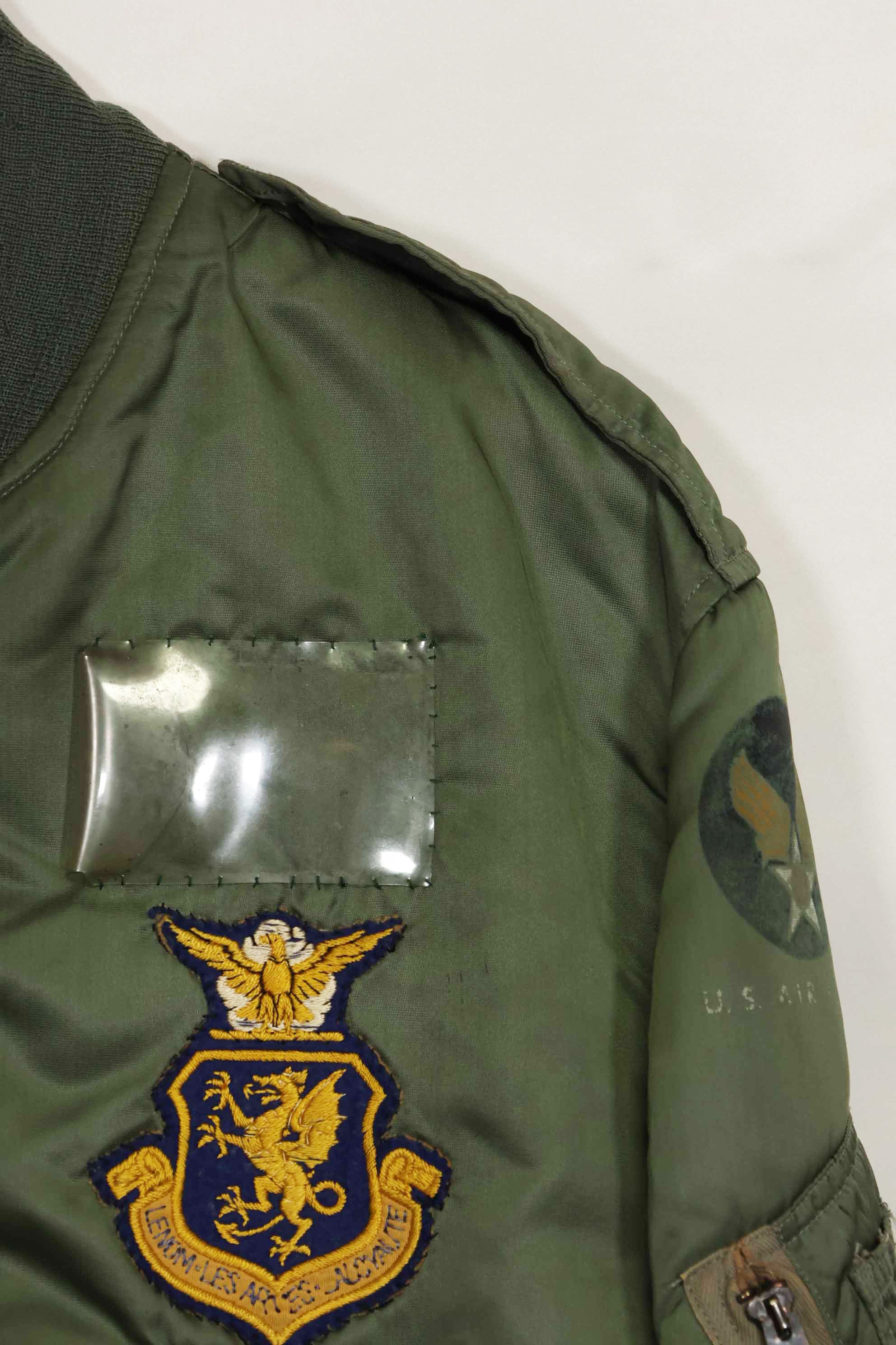 1960年契約　81st Fighter Wing　アメリカ空軍　L2-B　ファイターパイロット　ライトゾーン　フライトジャケット　中古品