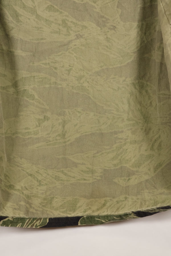 1960年代中頃　USカット　沖縄タイガー　ライムグリーンカラー　タイガーストライプ　シャツ　中古品