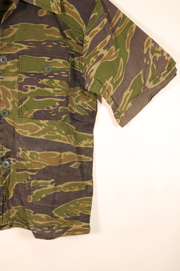 1970年代　実物生地　戦後縫製　VNMC　5th Model 南ベトナム海兵隊　タイガーストライプ　シャツ　中古品