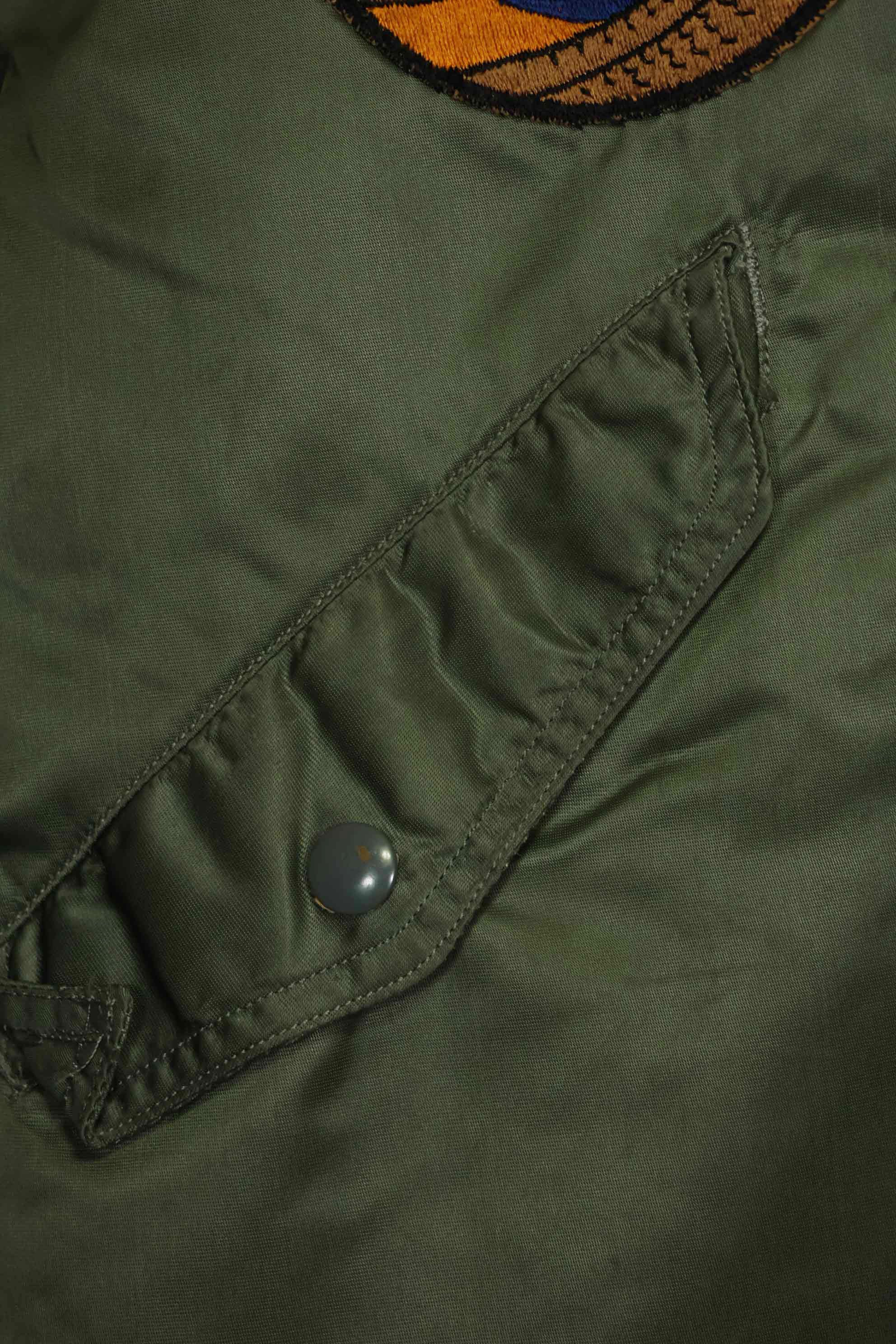 1960年契約　81st Fighter Wing　アメリカ空軍　L2-B　ファイターパイロット　ライトゾーン　フライトジャケット　中古品