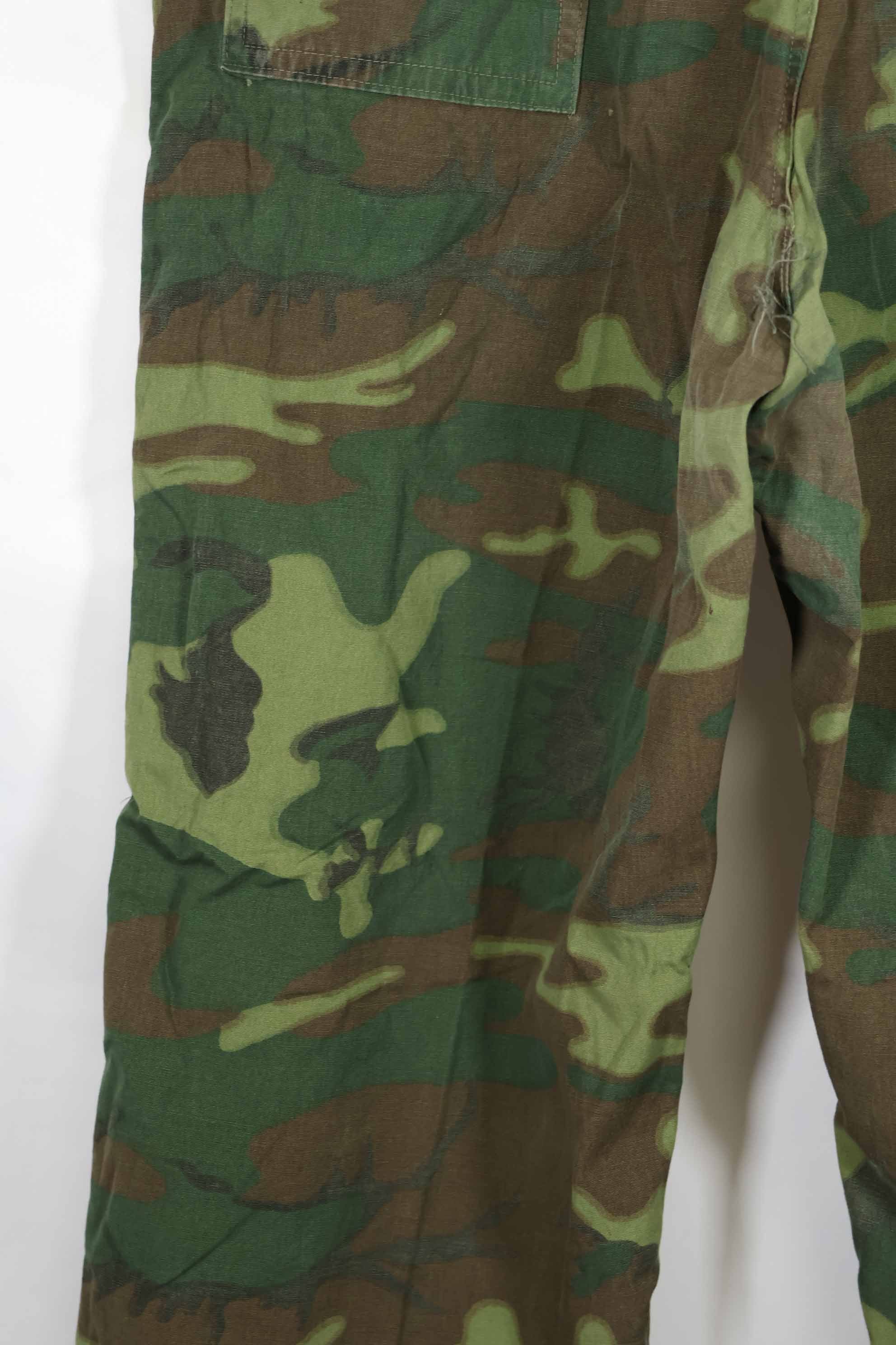 1960年代後半　ノンリップストップ生地　ERDL　ベイカーパンツ　中古品