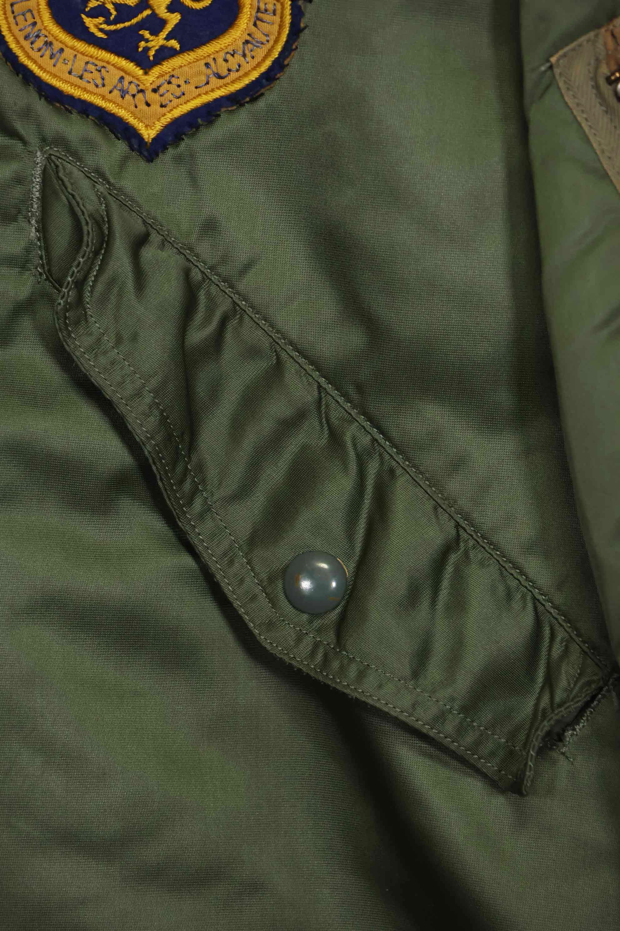 1960年契約　81st Fighter Wing　アメリカ空軍　L2-B　ファイターパイロット　ライトゾーン　フライトジャケット　中古品