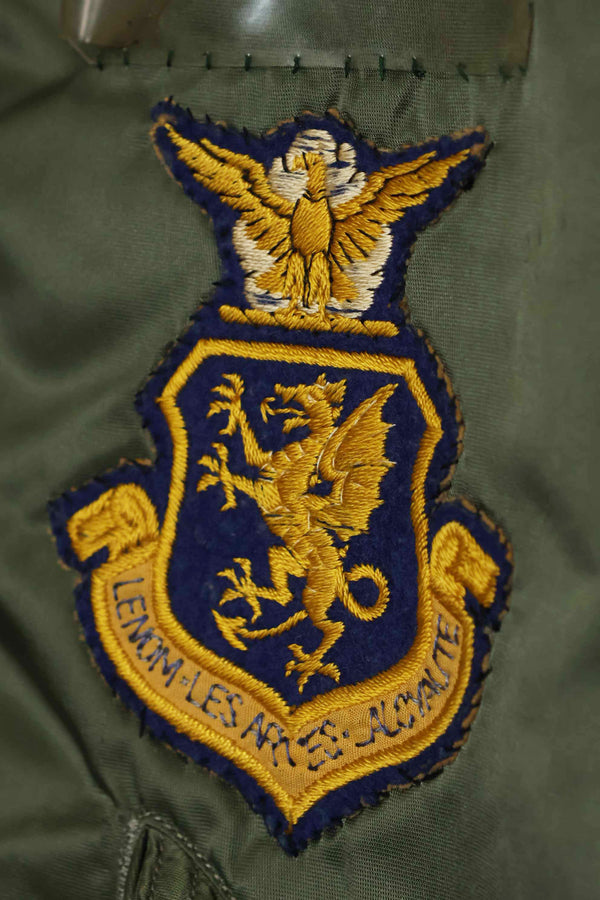 1960年契約　81st Fighter Wing　アメリカ空軍　L2-B　ファイターパイロット　ライトゾーン　フライトジャケット　中古品
