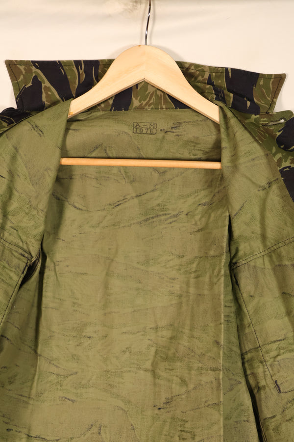 1970年後半契約　A-M　TO78　シルバータイガーパターン　タイガーストライプ　シャツ　未使用品