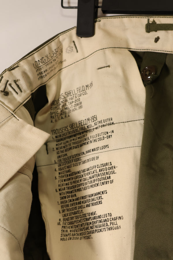 実物　1951年製　デッドストック　M51 コットン　フィールドパンツ　X-LARGE-REGULAR