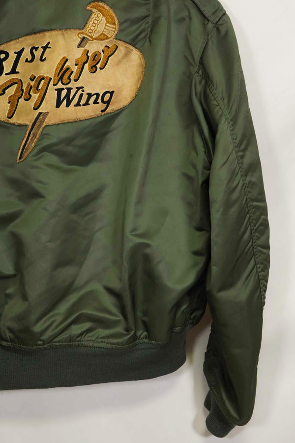 1960年契約　81st Fighter Wing　アメリカ空軍　L2-B　ファイターパイロット　ライトゾーン　フライトジャケット　中古品