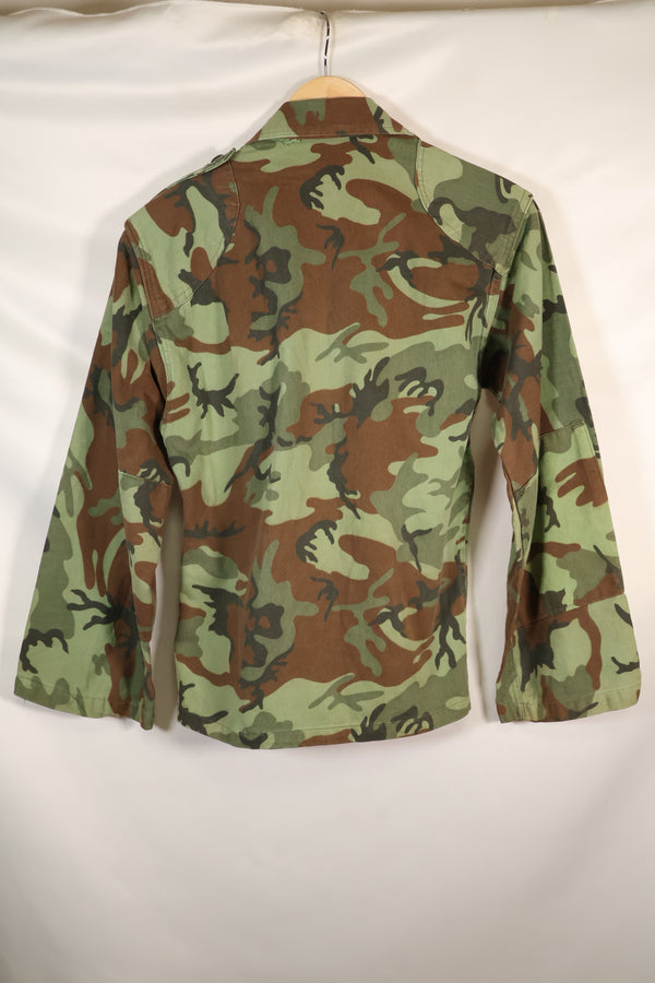 1960s South Vietnam ARVN Green Leaf Camouflage Shirt, used.