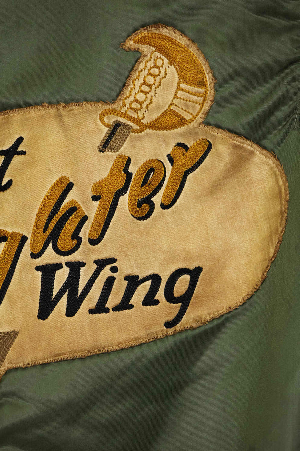 1960年契約　81st Fighter Wing　アメリカ空軍　L2-B　ファイターパイロット　ライトゾーン　フライトジャケット　中古品