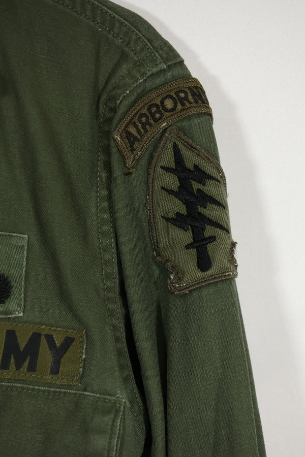 1960年代ロット　OG-107 ユーティリティシャツ　LOCKE　元SF隊員　放出　中古品