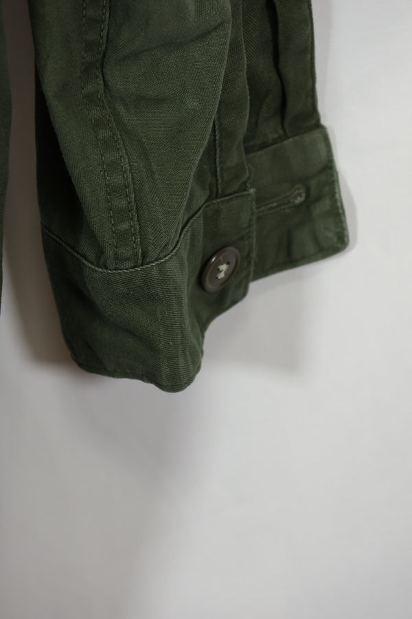 1960年代ロット　OG-107 ユーティリティシャツ　LOCKE　元SF隊員　放出　中古品