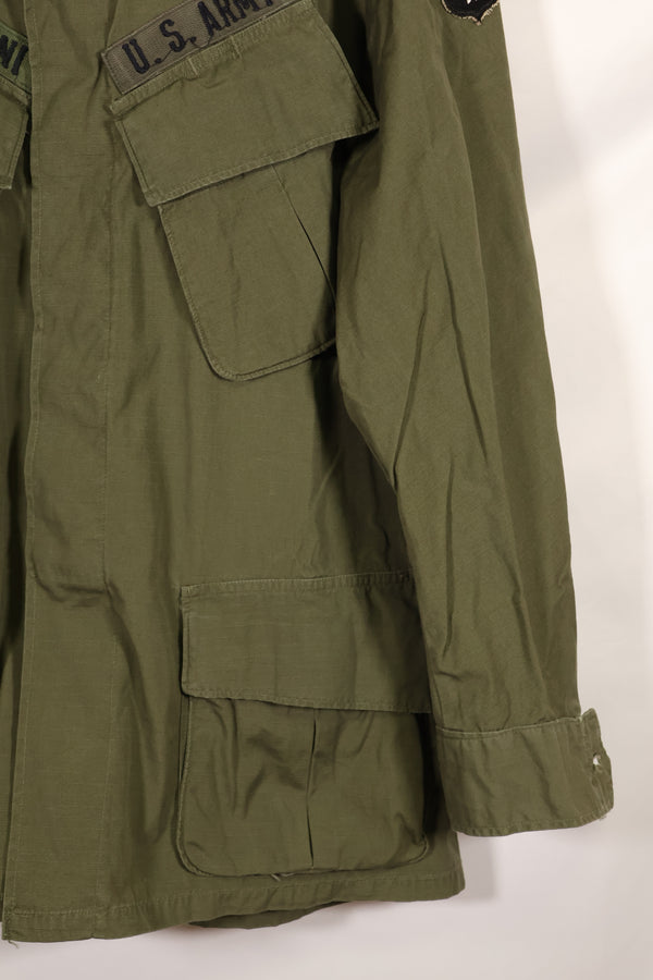 1970 Contract M-S 4th Model Jungle Fatigue Jacket 101 Airborne Used