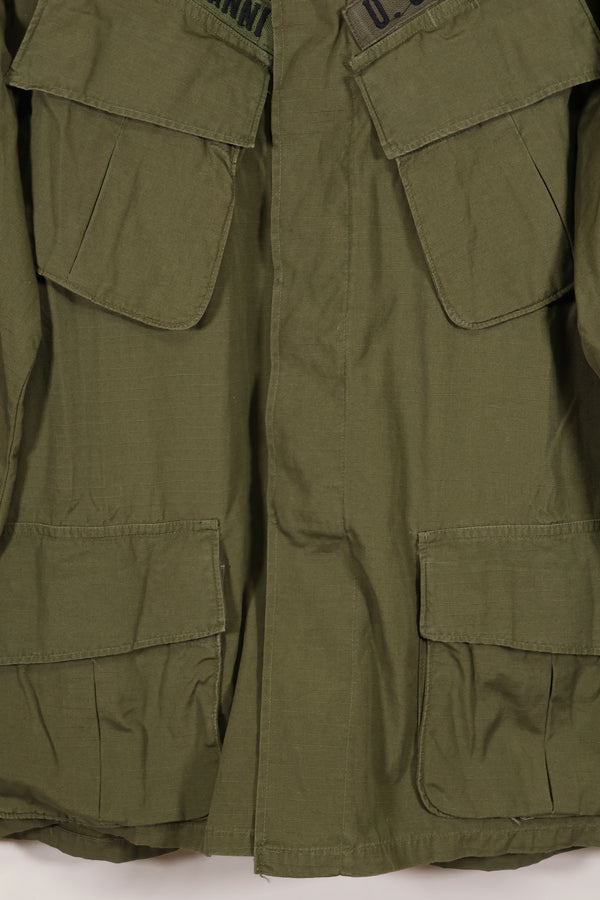 1970 Contract M-S 4th Model Jungle Fatigue Jacket 101 Airborne Used