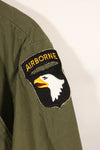 1970 Contract M-S 4th Model Jungle Fatigue Jacket 101 Airborne Used