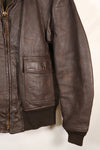 Contracted circa 1960-64, size about 42, US Navy G-1 flight jacket, intermediates, used.