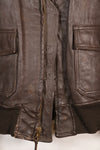 Contracted circa 1960-64, size about 42, US Navy G-1 flight jacket, intermediates, used.