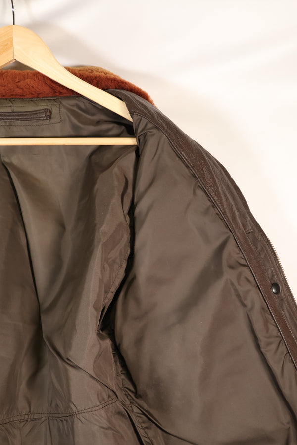 Contracted circa 1960-64, size about 42, US Navy G-1 flight jacket, intermediates, used.