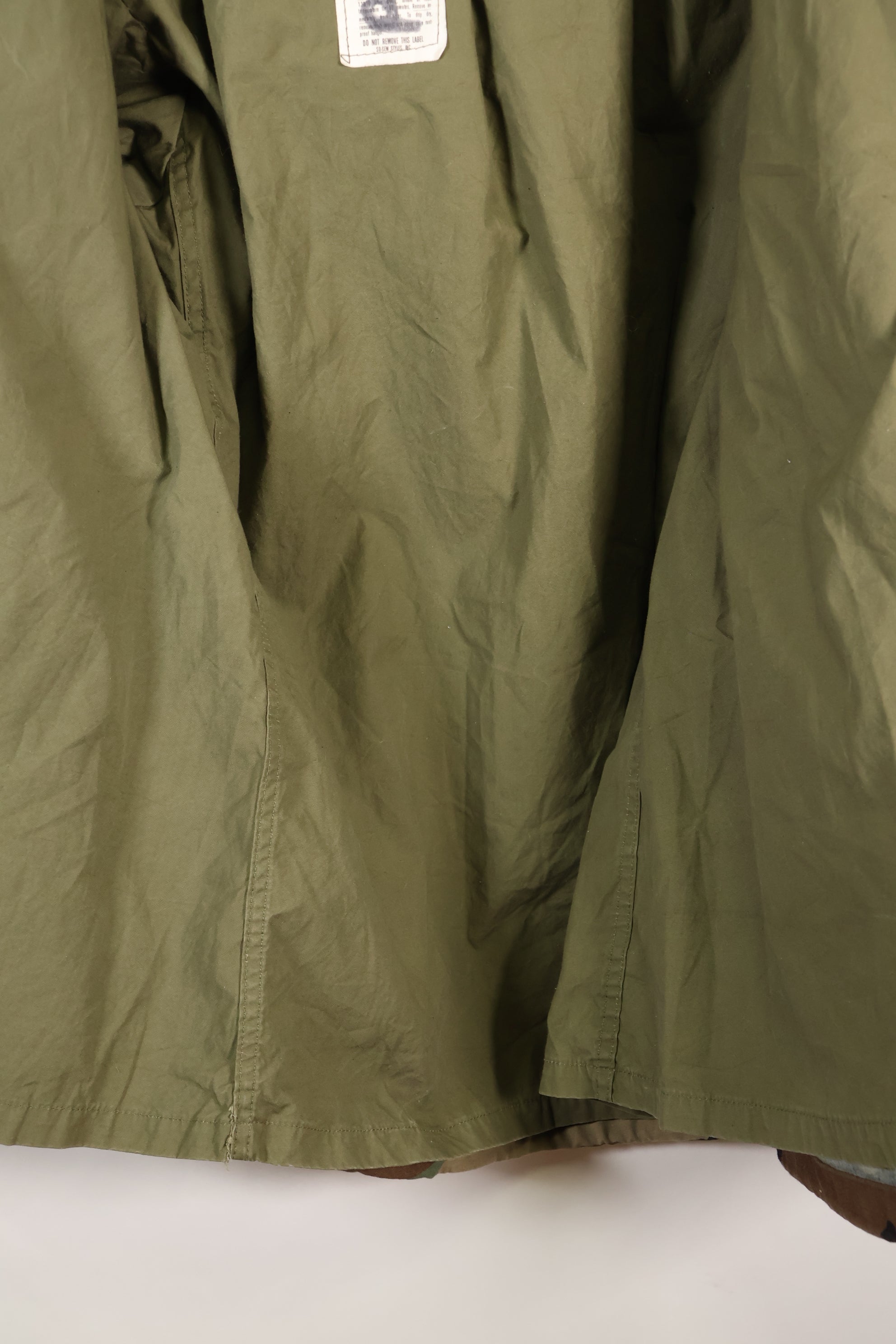 1983 Contract M-R Early Lot M65 Field Jacket Woodland Camouflage Brass Zipper Used