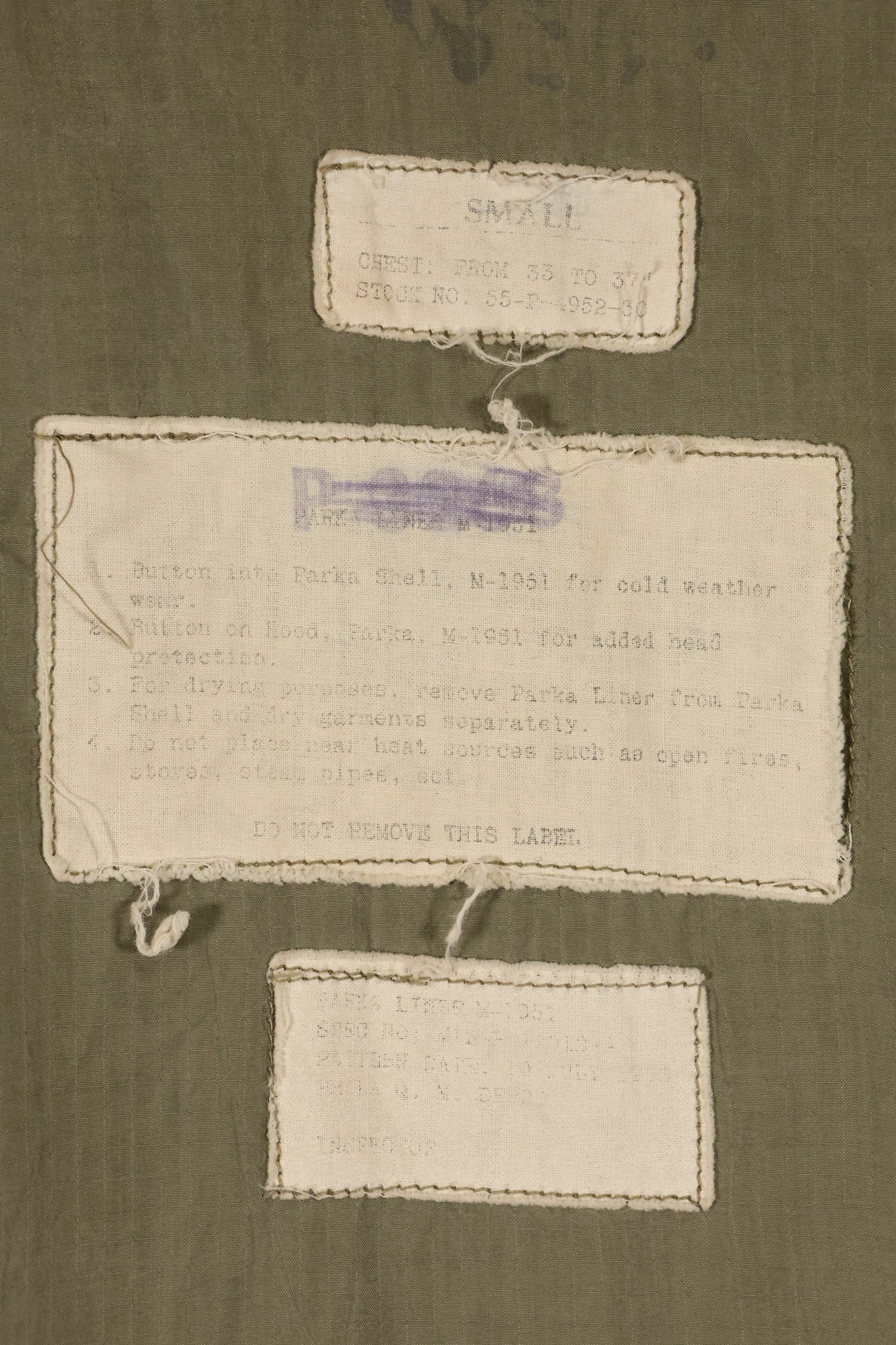 1950年代　SMALL M51 フィールドパーカー　パイルライナー　中古品