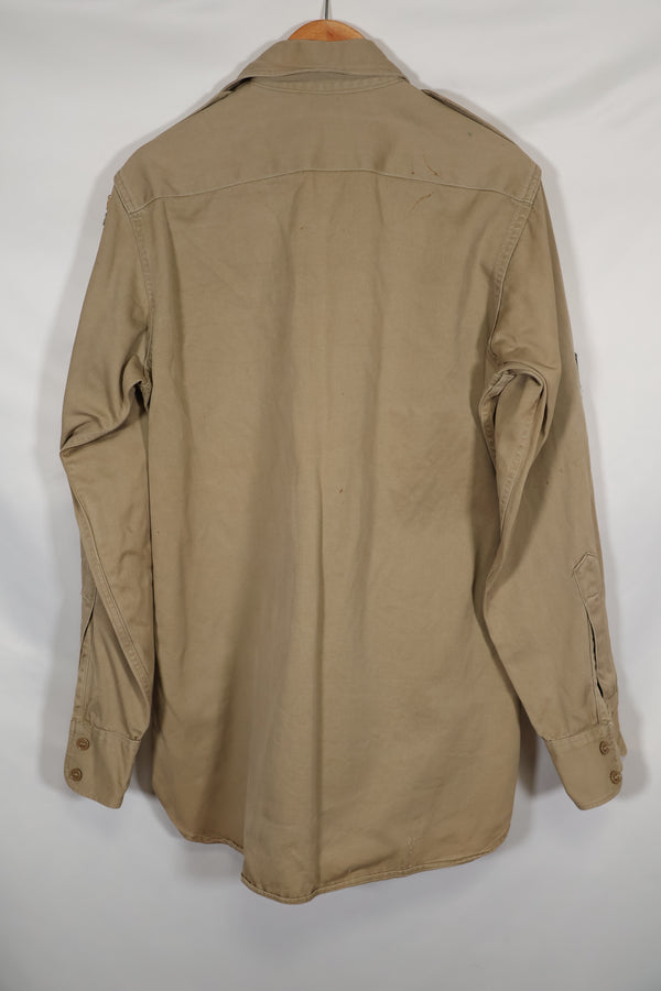 1960年代ロット　サマーユニフォームシャツ　LOCKE　元SF隊員　放出　中古品