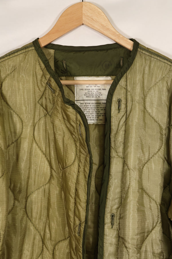 1974 Contract SMALL M65 Field Parka, nylon liner, used.