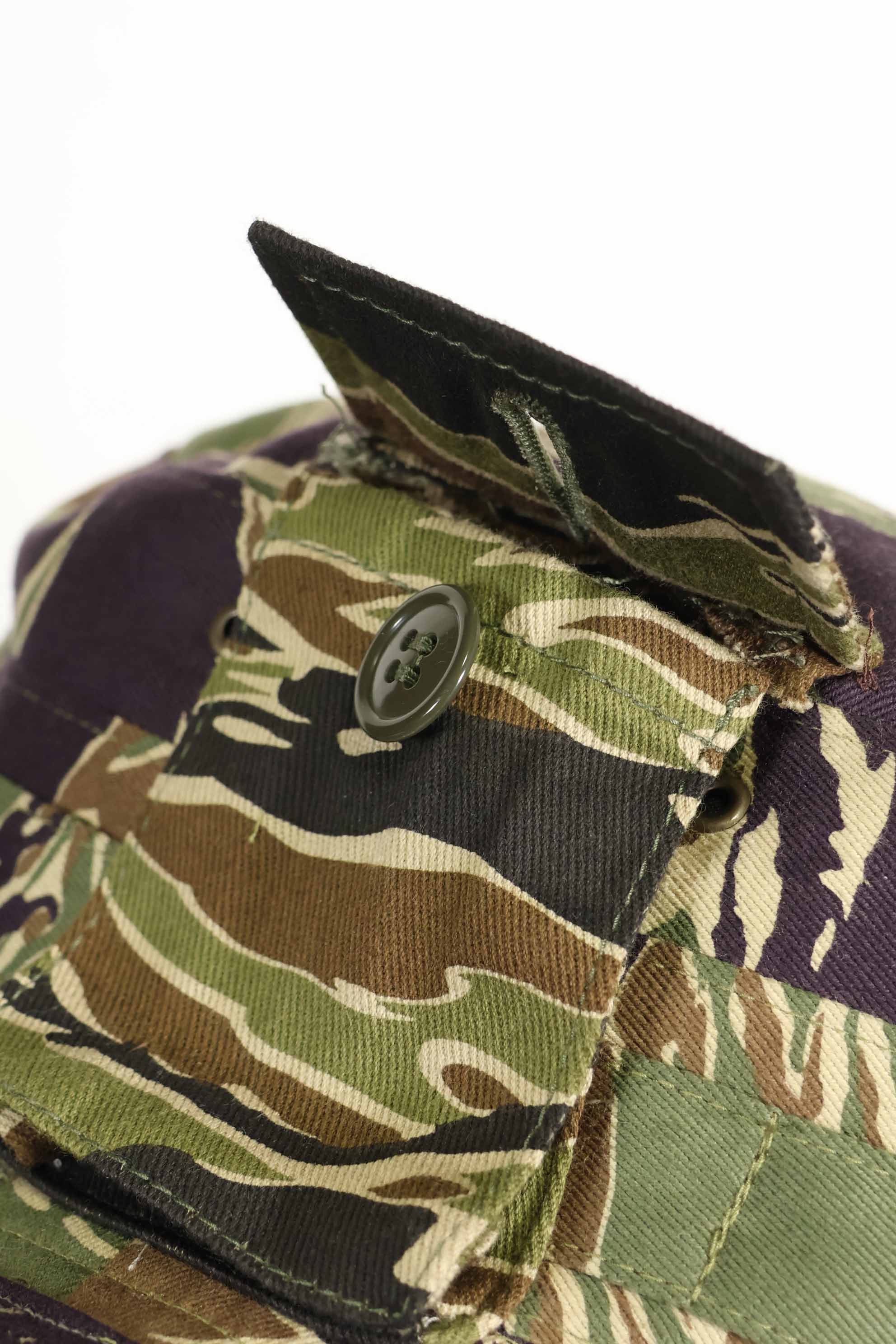 数量限定生産　MILITARIA 1911 沖縄タイガー  CISOカットブーニーハット　ショートブリム改造 ポケット付　B