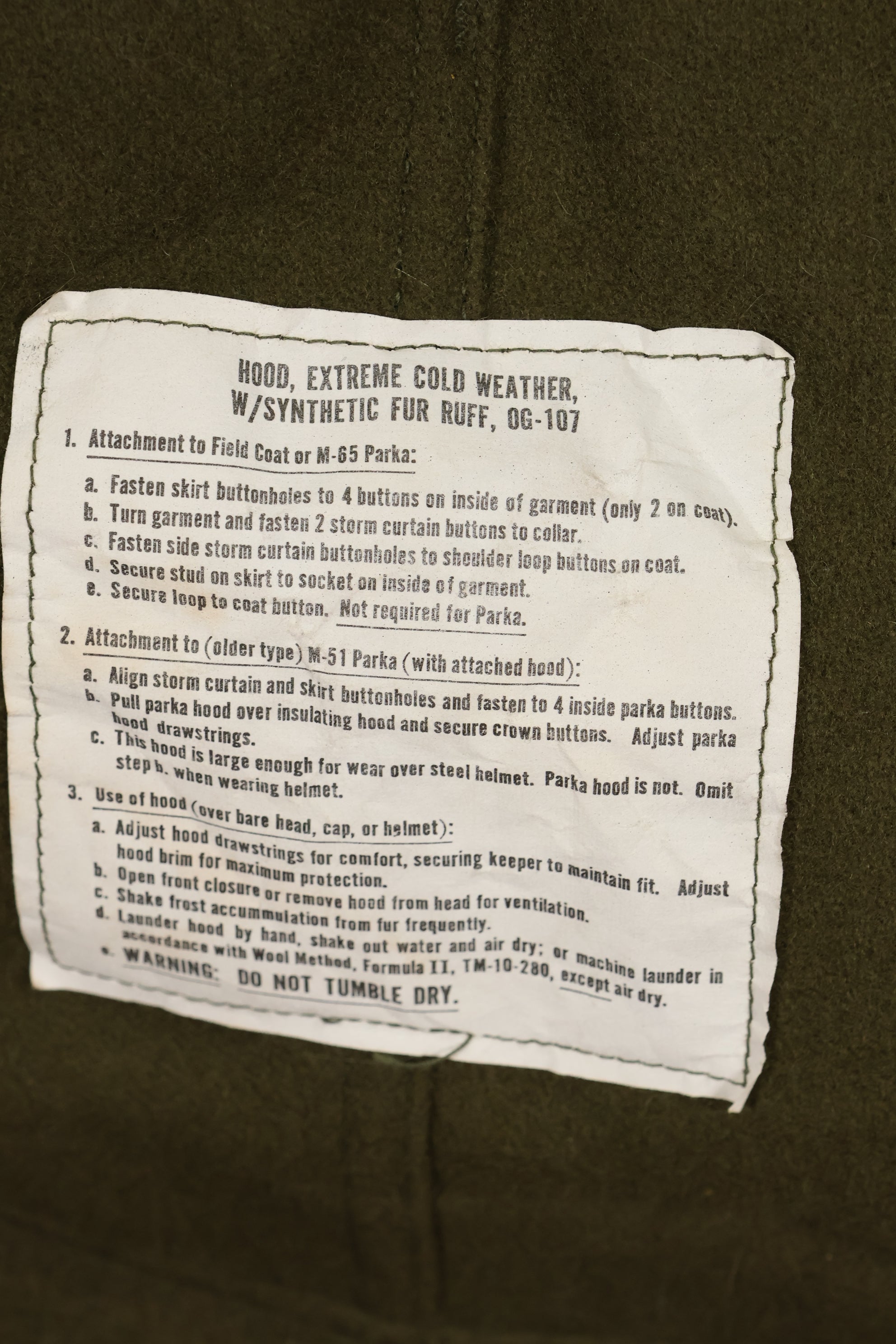 1983年契約　SMALL アメリカ軍　M65 フィールドパーカー　フィッシュテイル　状態良い　中古品