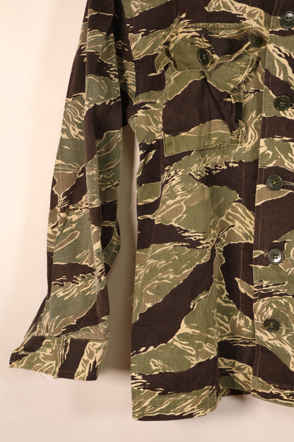 Circa 1965–66 | A-L Okinawa Tiger Pattern | JWD | Asian Cut | Tiger Stripe Shirt | Used