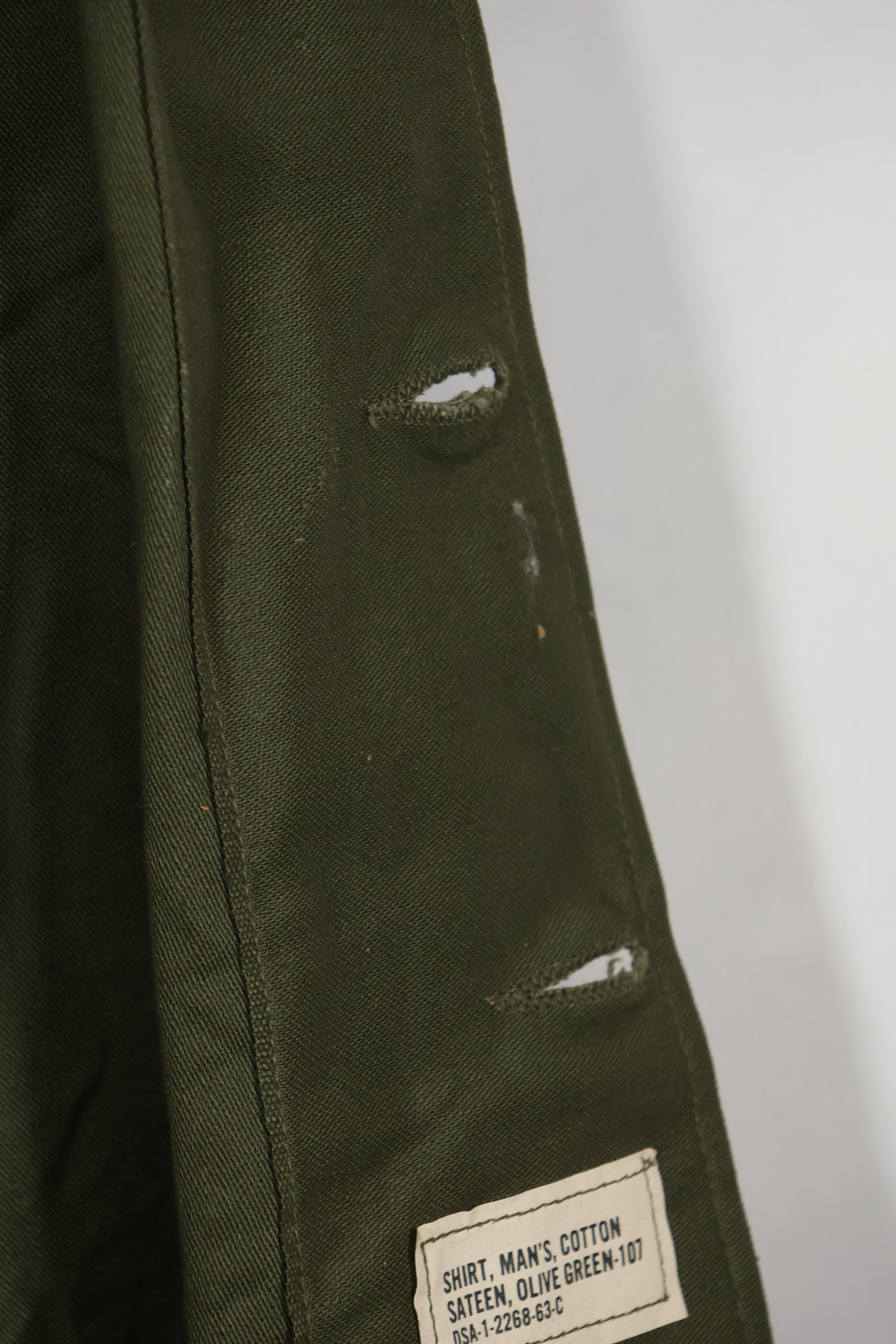 1963年全新库存OG-107多功能衬衫，未使用过，前旧金山49人队队员剩余物资