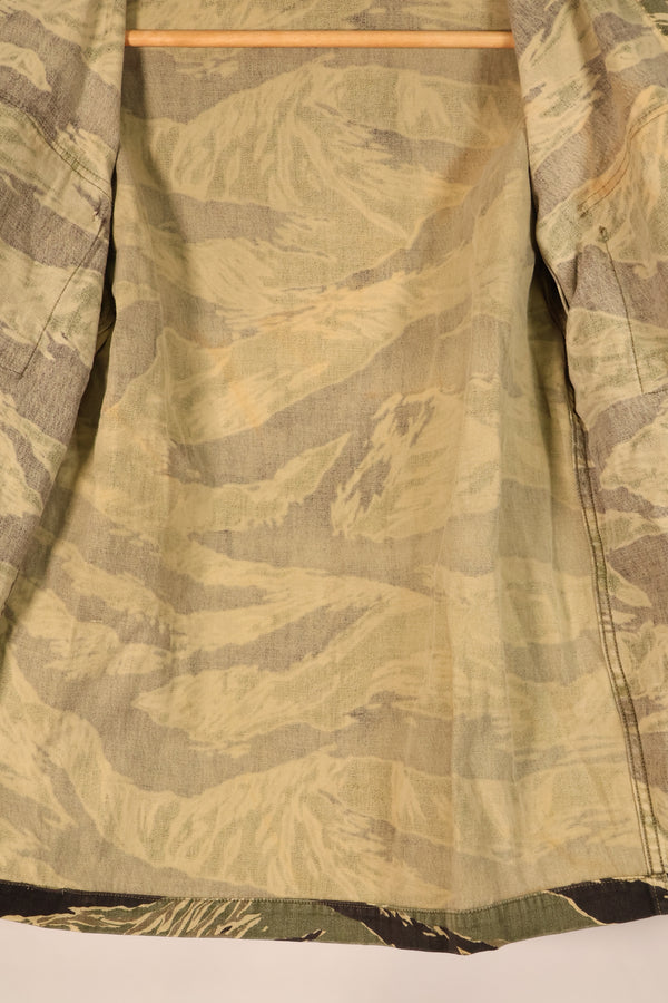 Circa 1965–66 | A-L Okinawa Tiger Pattern | JWD | Asian Cut | Tiger Stripe Shirt | Used