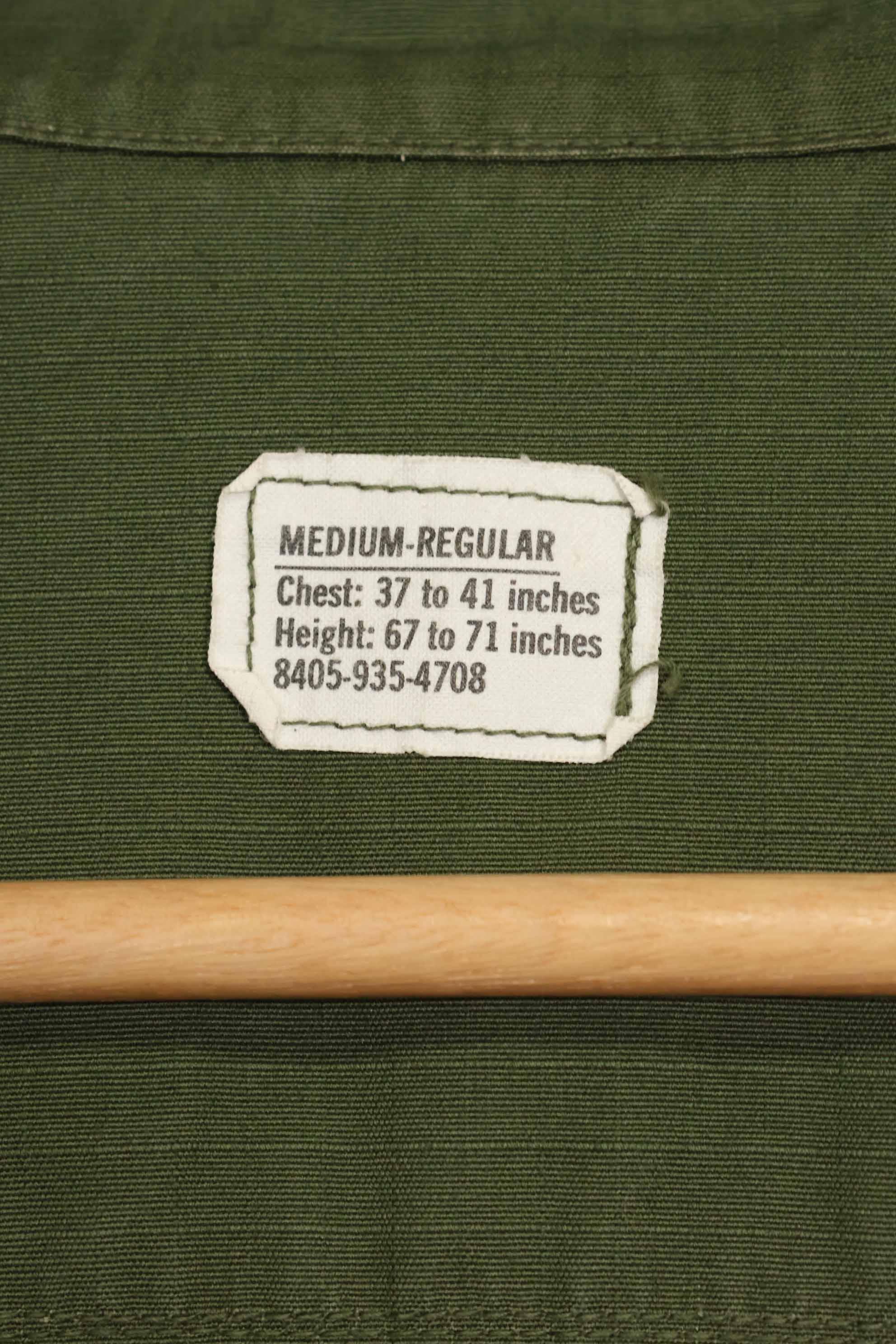 1969年契約　4th Model ジャングルファティーグ　ジャケット　M-R　ほぼ未使用品