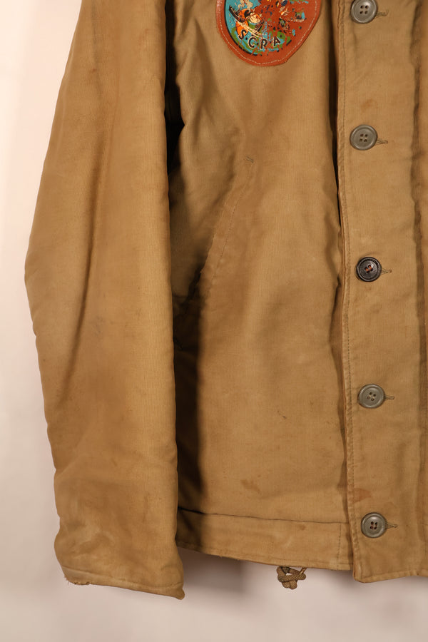 1940年代　WWII　アメリカ海軍　デッキジャケット　パッチ付き　中古品　大きめサイズ
