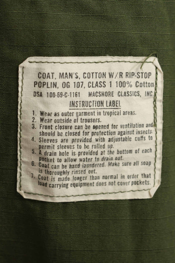 1969年契約　4th Model ジャングルファティーグ　ジャケット　M-R　ほぼ未使用品