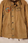 1940年代　WWII　アメリカ海軍　デッキジャケット　パッチ付き　中古品　大きめサイズ